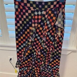 Anthropologie Multicolor Asymmetrical Skirt